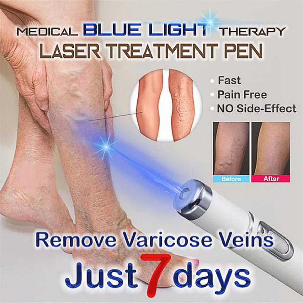 Blue Light Therapy Acne Laser Pen Facial Massager Treatment Soft Scar Wrinkle Acne Removal Device