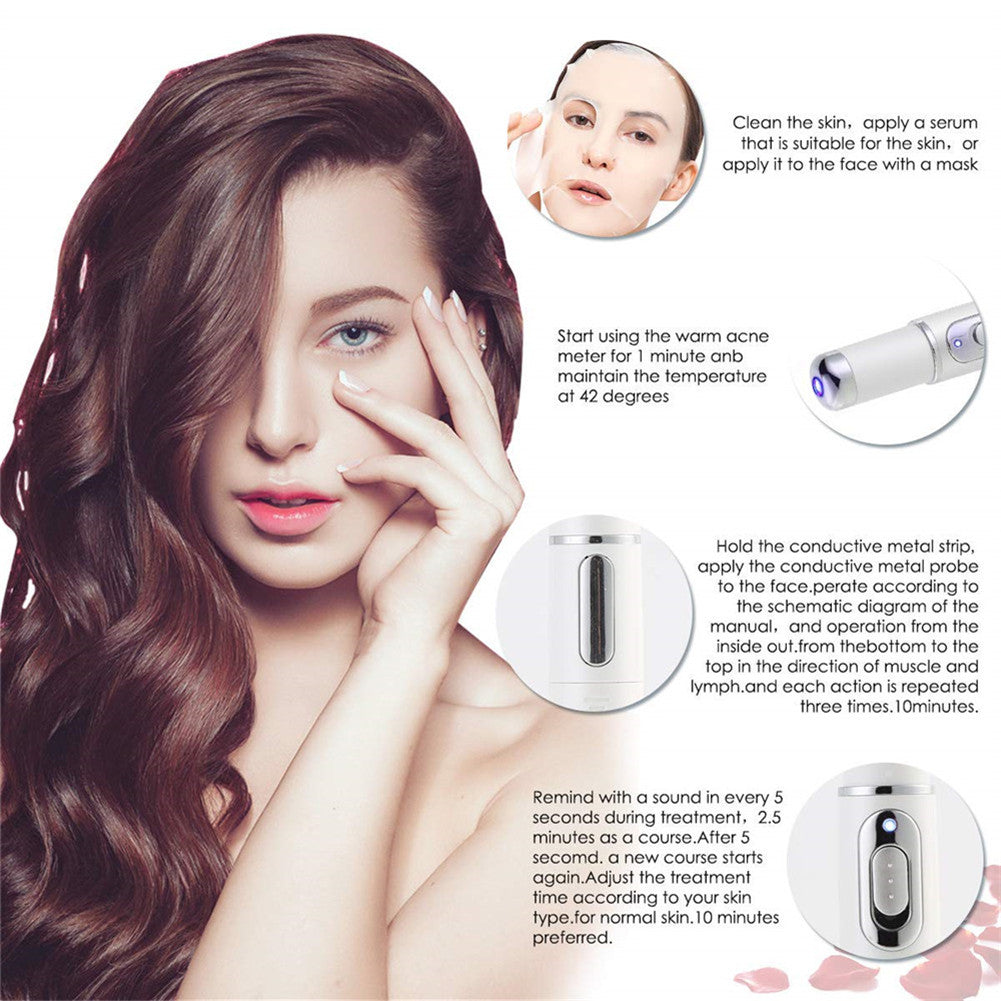 Blue Light Therapy Acne Laser Pen Facial Massager Treatment Soft Scar Wrinkle Acne Removal Device